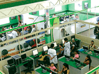 Sala de informática do Instituto da Mega Escola - Foto Ampliada após passar o mouse